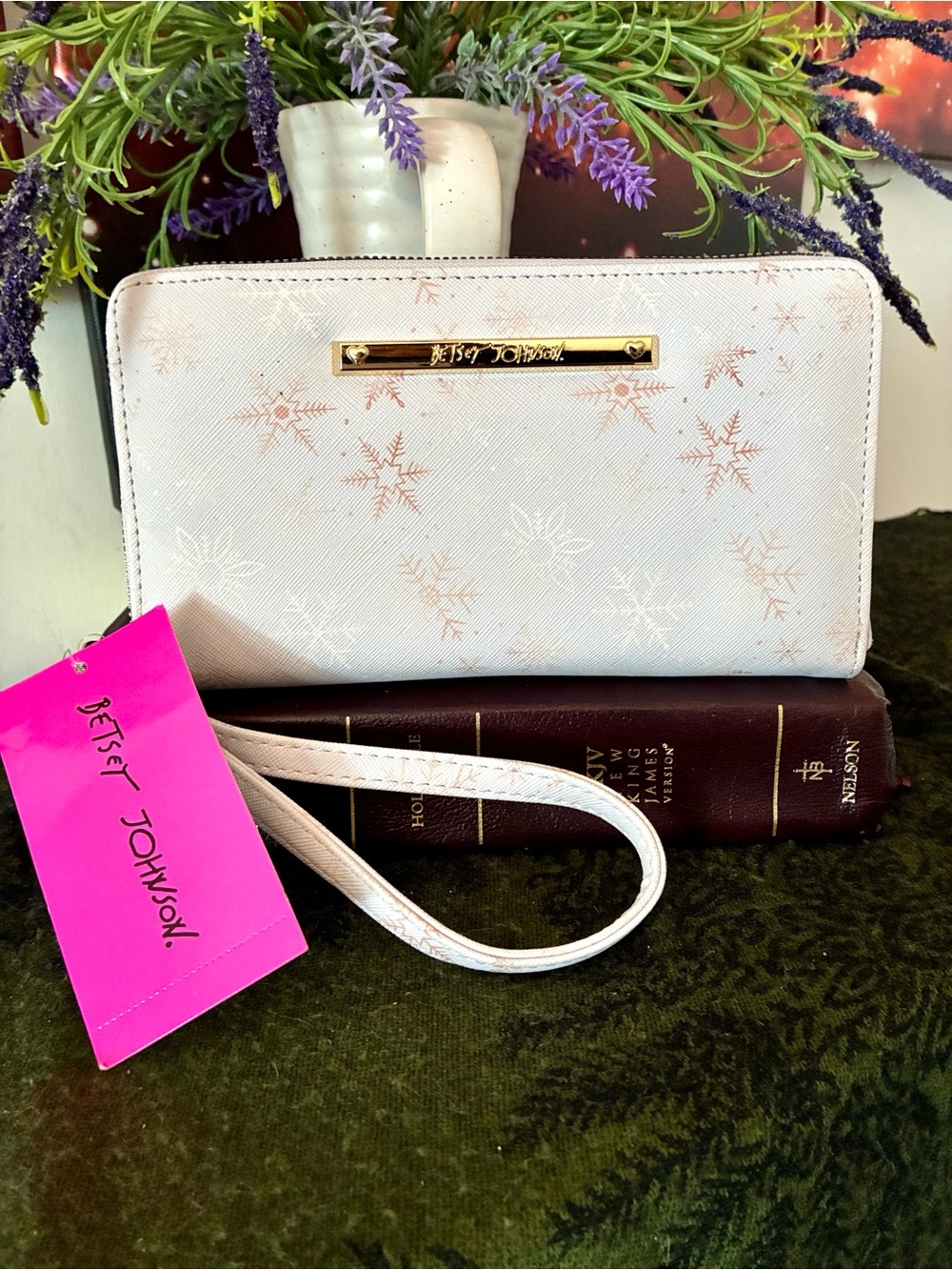 Betsey Johnson Snowflake Wallet/Wristlet
